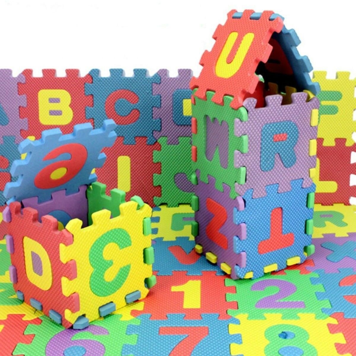 36 Pcs Baby Kids Alphabet Number Foam Puzzle Mats Teaching Tools Toy For Room